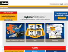 Tablet Screenshot of parkercylinderdistributor.com